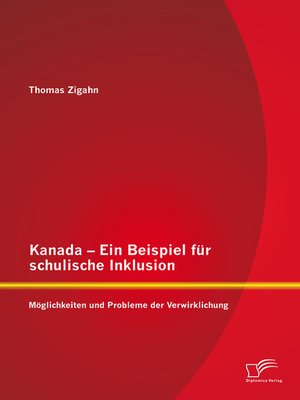 cover image of Kanada – Ein Beispiel für schulische Inklusion